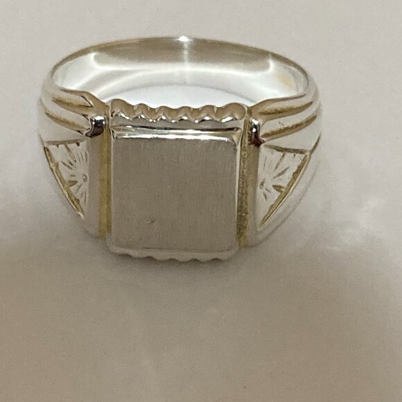 IB Goodman Sterling Silver 925 Signet Ring Size 10 - Picture 2 of 8